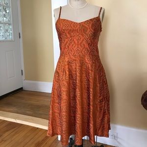 Banana Republic silk ikat patterned dress